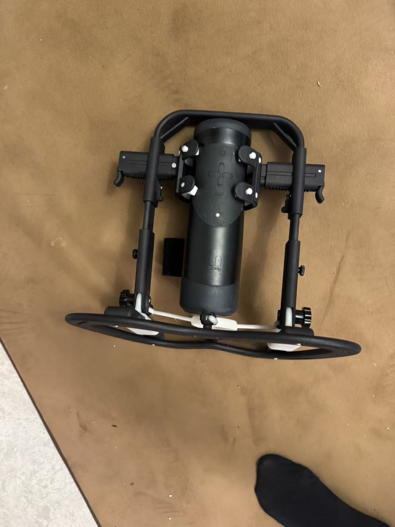 Top view of the VR mount prototype
